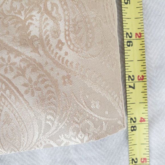 Talbots Light Golden Tan Embroidered Silk Dress Pants - Picture 3 of 9